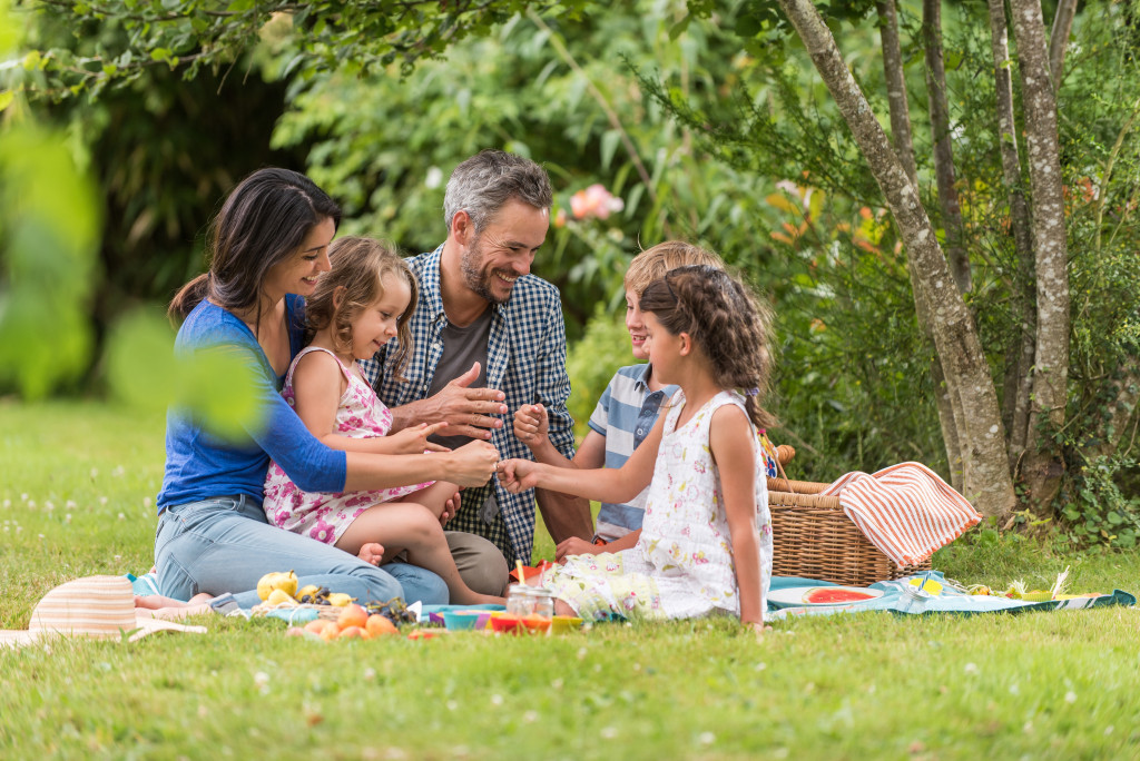 a family picnic